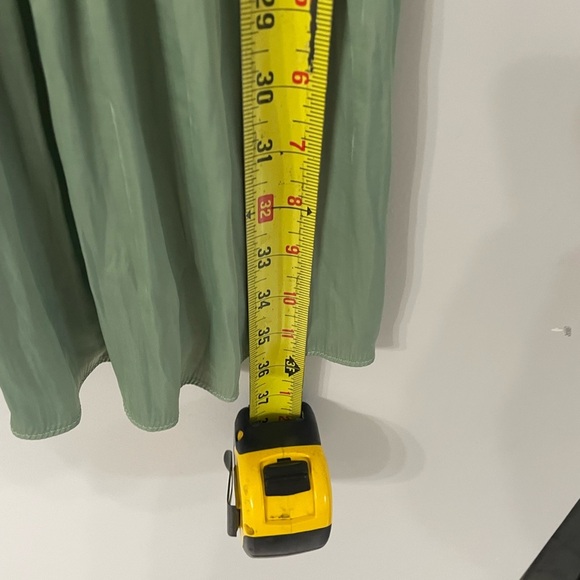 Current Air Anthropologie, XS, sage green peasant top smock waist mini dress - Picture 7 of 8